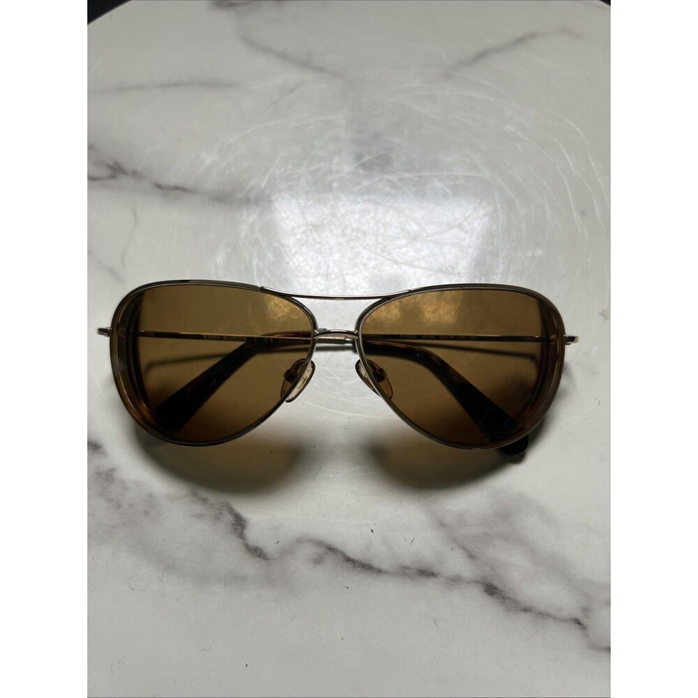 Tory Burch TY6006 109/8G Gold Frame Aviator Sunglasses FRAME ONLY  Designer Glam - Picture 6 of 10